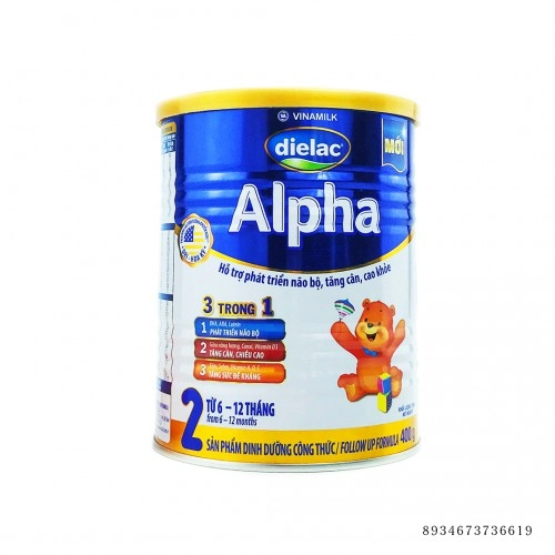 Sữa Bột Dielac Alpha Step 2 HT 400Gr